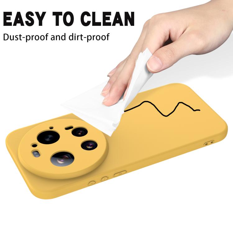 For Xiaomi 17 Ultra Solid Color Liquid Silicone Dropproof Full Coverage Phone Case