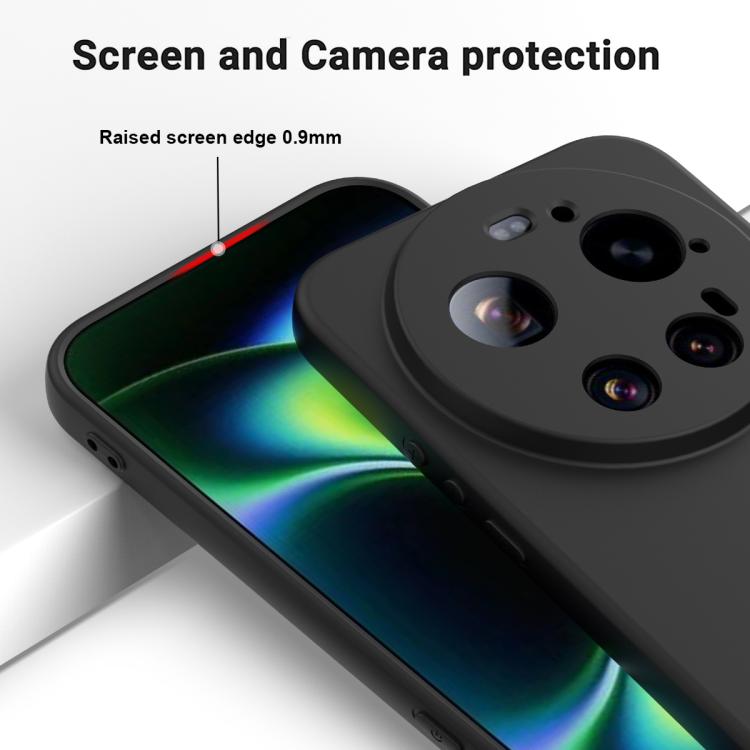 For Xiaomi 17 Ultra Solid Color Liquid Silicone Dropproof Full Coverage Phone Case