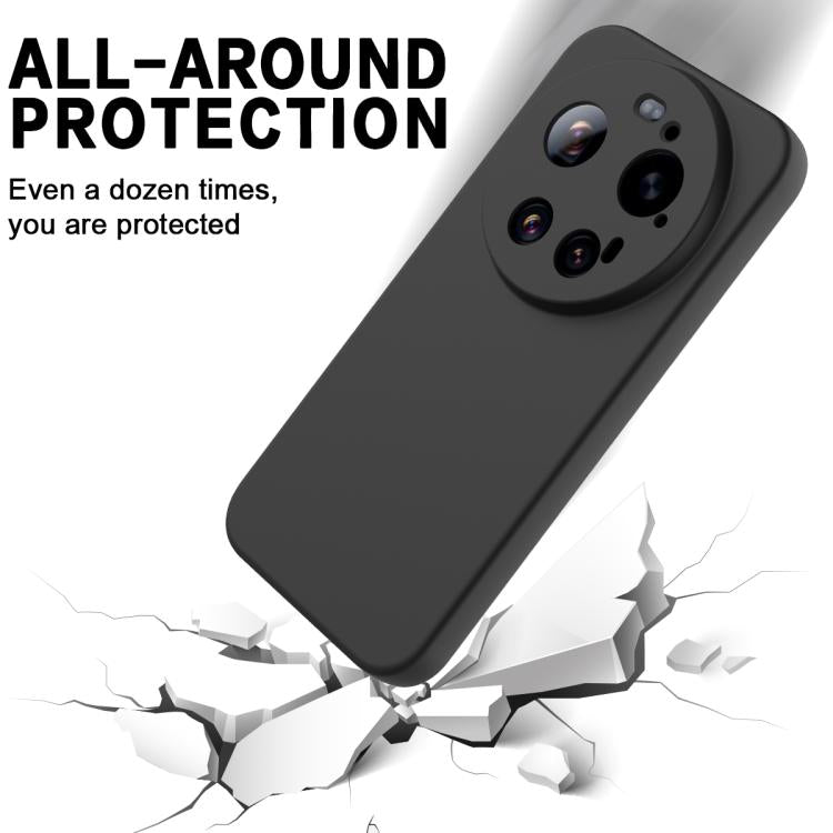 For Xiaomi 17 Ultra Solid Color Liquid Silicone Dropproof Full Coverage Phone Case