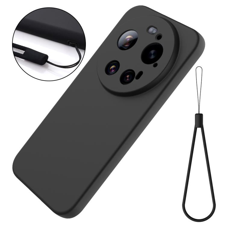 For Xiaomi 17 Ultra Solid Color Liquid Silicone Dropproof Full Coverage Phone Case