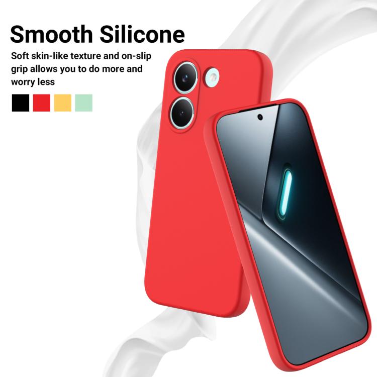For Xiaomi Poco X8 Pro / Redmi Turbo 5 Solid Color Liquid Silicone Dropproof Full Coverage Phone Case