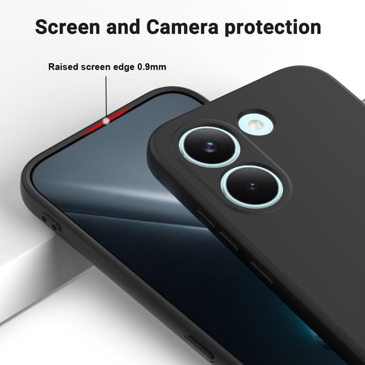 For Xiaomi Poco X8 Pro / Redmi Turbo 5 Solid Color Liquid Silicone Dropproof Full Coverage Phone Case