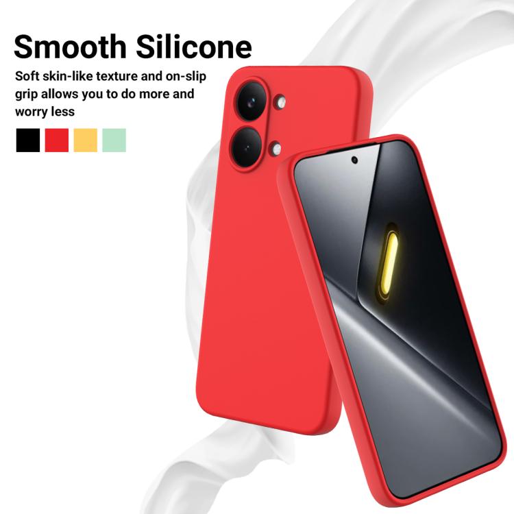 For Xiaomi Poco X8 Pro Max / Turbo 5 Max Solid Color Liquid Silicone Dropproof Full Coverage Phone Case