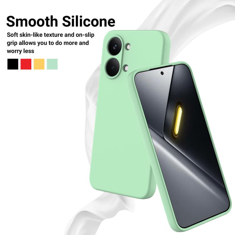 For Xiaomi Poco X8 Pro Max / Turbo 5 Max Solid Color Liquid Silicone Dropproof Full Coverage Phone Case