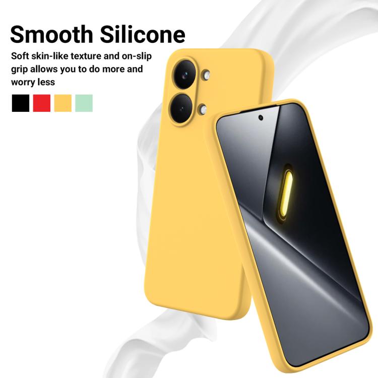 For Xiaomi Poco X8 Pro Max / Turbo 5 Max Solid Color Liquid Silicone Dropproof Full Coverage Phone Case