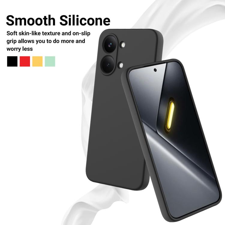 For Xiaomi Poco X8 Pro Max / Turbo 5 Max Solid Color Liquid Silicone Dropproof Full Coverage Phone Case
