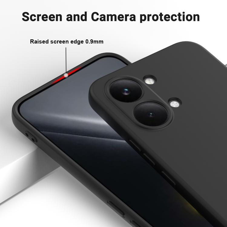 For Xiaomi Poco X8 Pro Max / Turbo 5 Max Solid Color Liquid Silicone Dropproof Full Coverage Phone Case