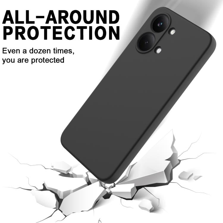 For Xiaomi Poco X8 Pro Max / Turbo 5 Max Solid Color Liquid Silicone Dropproof Full Coverage Phone Case