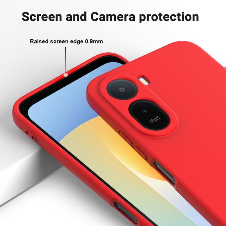 For Xiaomi Poco C85x 5G Solid Color Liquid Silicone Dropproof Full Coverage Phone Case