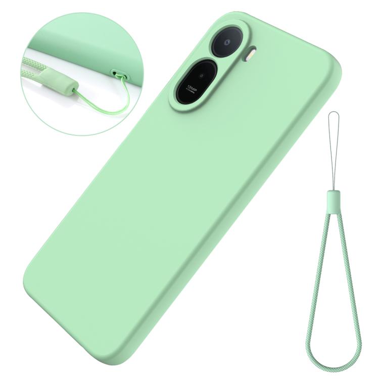 For Xiaomi Poco C85x 5G Solid Color Liquid Silicone Dropproof Full Coverage Phone Case