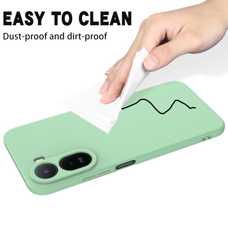 For Xiaomi Poco C85x 5G Solid Color Liquid Silicone Dropproof Full Coverage Phone Case