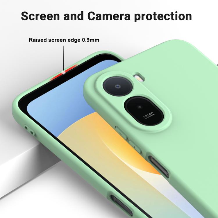 For Xiaomi Poco C81 Pro 4G Solid Color Liquid Silicone Dropproof Full Coverage Phone Case