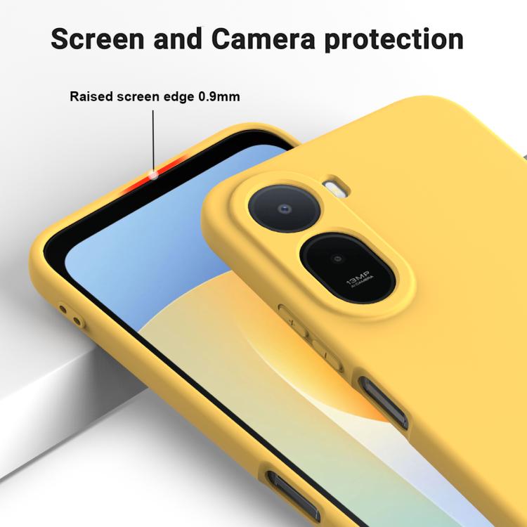 For Xiaomi Poco C81 Pro 4G Solid Color Liquid Silicone Dropproof Full Coverage Phone Case