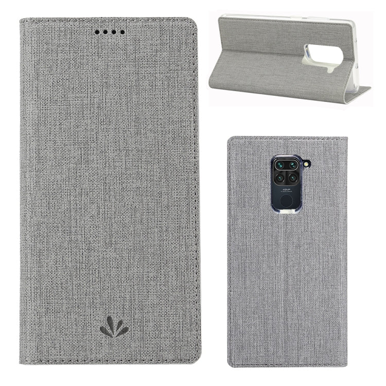 For Xiaomi Redmi 10X 4G / Redmi Note9 ViLi DMX-54 Shockproof TPU + PU Leather Magnetic Attraction Horizontal Flip Protective Case with Card Slots & Holder