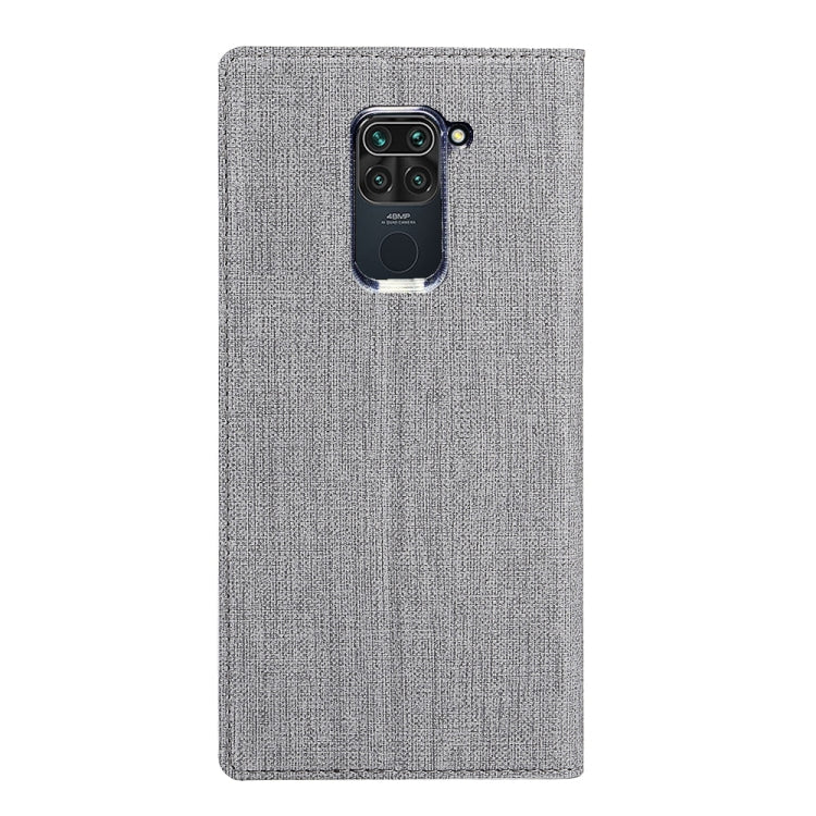 For Xiaomi Redmi 10X 4G / Redmi Note9 ViLi DMX-54 Shockproof TPU + PU Leather Magnetic Attraction Horizontal Flip Protective Case with Card Slots & Holder