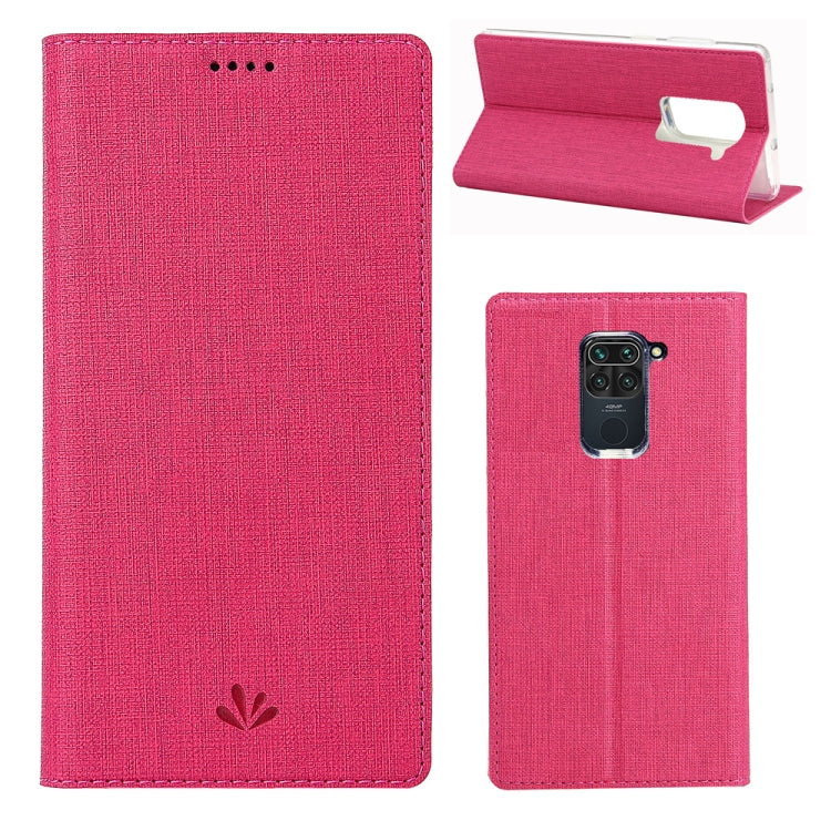 For Xiaomi Redmi 10X 4G / Redmi Note9 ViLi DMX-54 Shockproof TPU + PU Leather Magnetic Attraction Horizontal Flip Protective Case with Card Slots & Holder