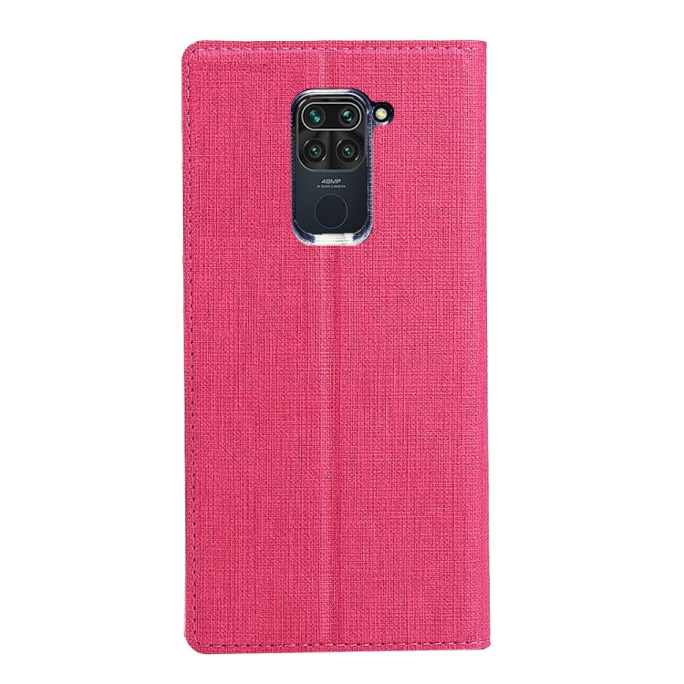 For Xiaomi Redmi 10X 4G / Redmi Note9 ViLi DMX-54 Shockproof TPU + PU Leather Magnetic Attraction Horizontal Flip Protective Case with Card Slots & Holder