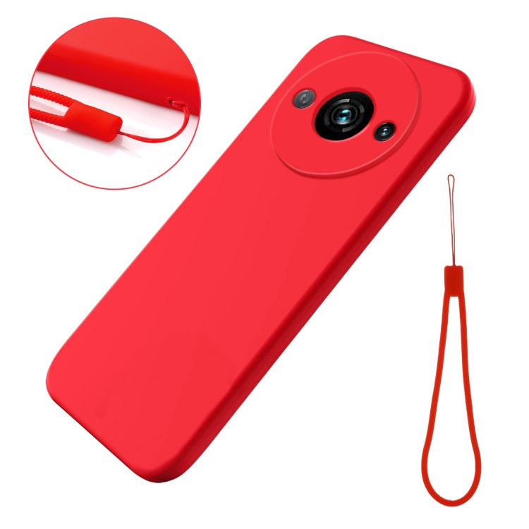 For Redmi A3x Solid Color Liquid Silicone Dropproof Full Coverage Phone Case