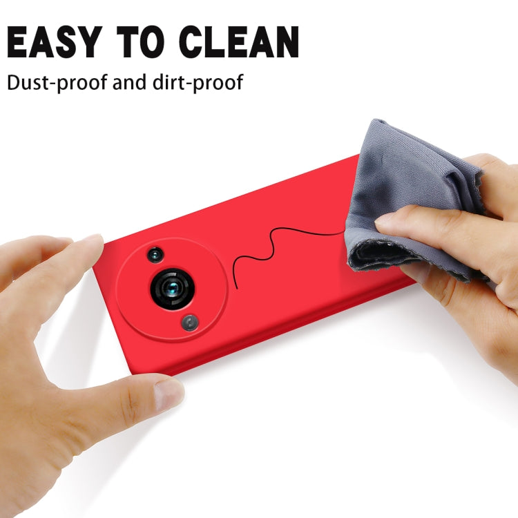 For Redmi A3x Solid Color Liquid Silicone Dropproof Full Coverage Phone Case