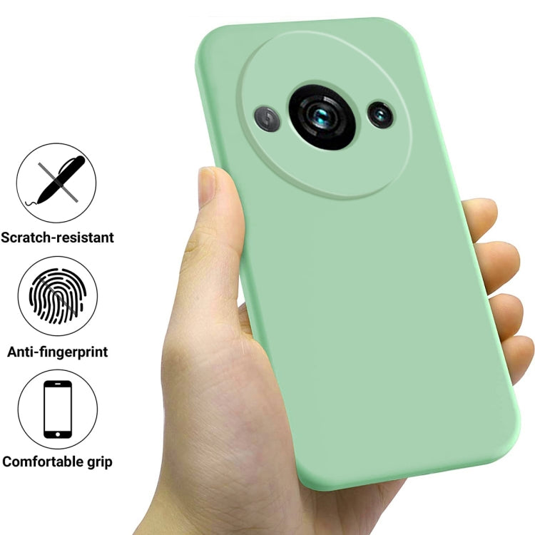 For Redmi A3x Solid Color Liquid Silicone Dropproof Full Coverage Phone Case