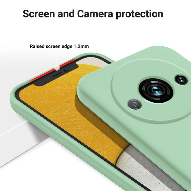 For Redmi A3x Solid Color Liquid Silicone Dropproof Full Coverage Phone Case