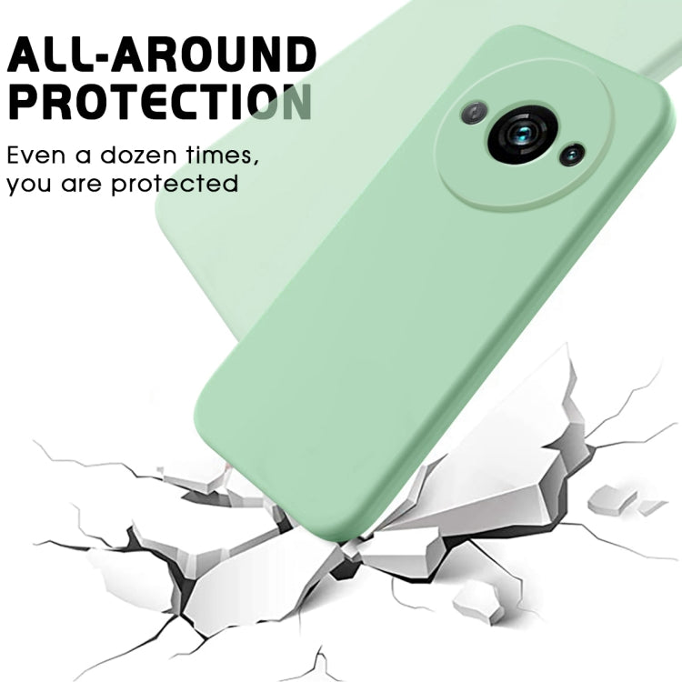 For Redmi A3x Solid Color Liquid Silicone Dropproof Full Coverage Phone Case