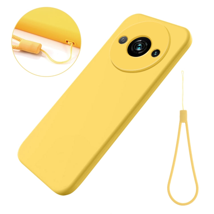 For Redmi A3x Solid Color Liquid Silicone Dropproof Full Coverage Phone Case