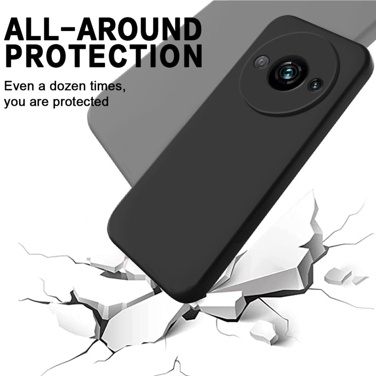 For Redmi A3x Solid Color Liquid Silicone Dropproof Full Coverage Phone Case