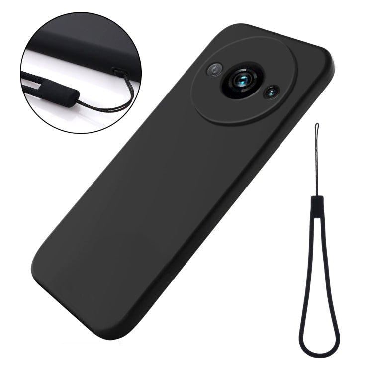 For Redmi A3x Solid Color Liquid Silicone Dropproof Full Coverage Phone Case