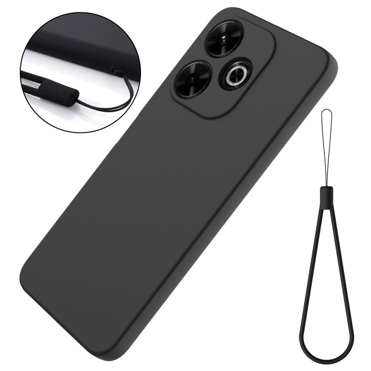 For Redmi 13 4G / 5G / Note 13R 5G Solid Color Liquid Silicone Dropproof Full Coverage Phone Case