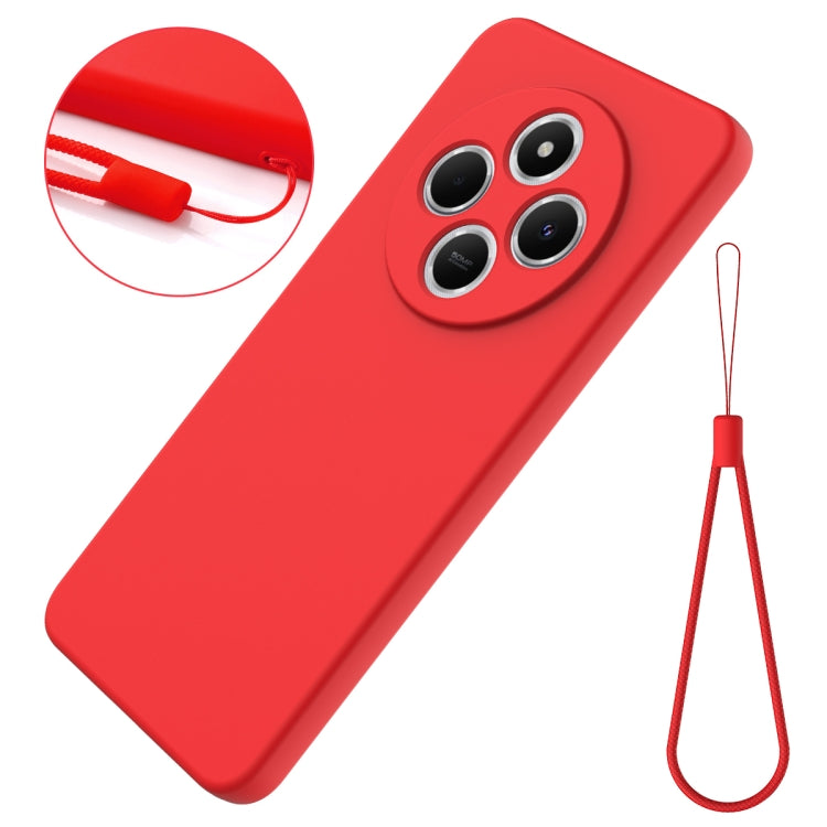 For Redmi 14C 4G Solid Color Liquid Silicone Dropproof Full Coverage Phone Case