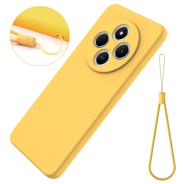 For Redmi 14C 4G Solid Color Liquid Silicone Dropproof Full Coverage Phone Case