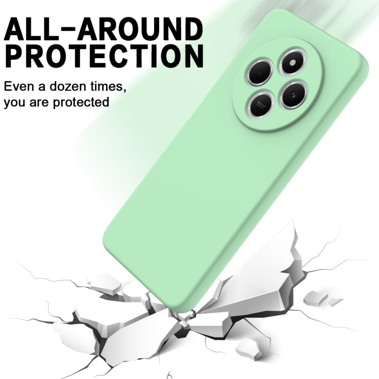 For Redmi 14C 4G / 14R / Poco C75 Solid Color Liquid Silicone Dropproof Full Coverage Phone Case