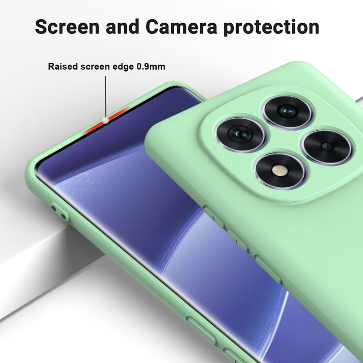 For Redmi Note 14 Pro 5G Solid Color Liquid Silicone Dropproof Full Coverage Phone Case