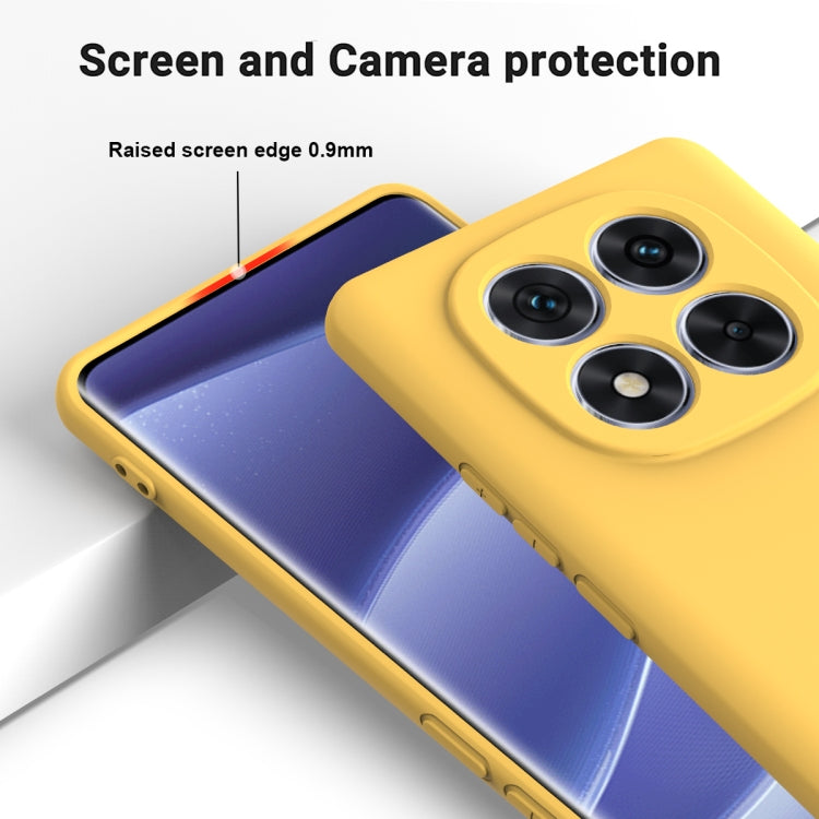 For Redmi Note 14 Pro 5G Solid Color Liquid Silicone Dropproof Full Coverage Phone Case