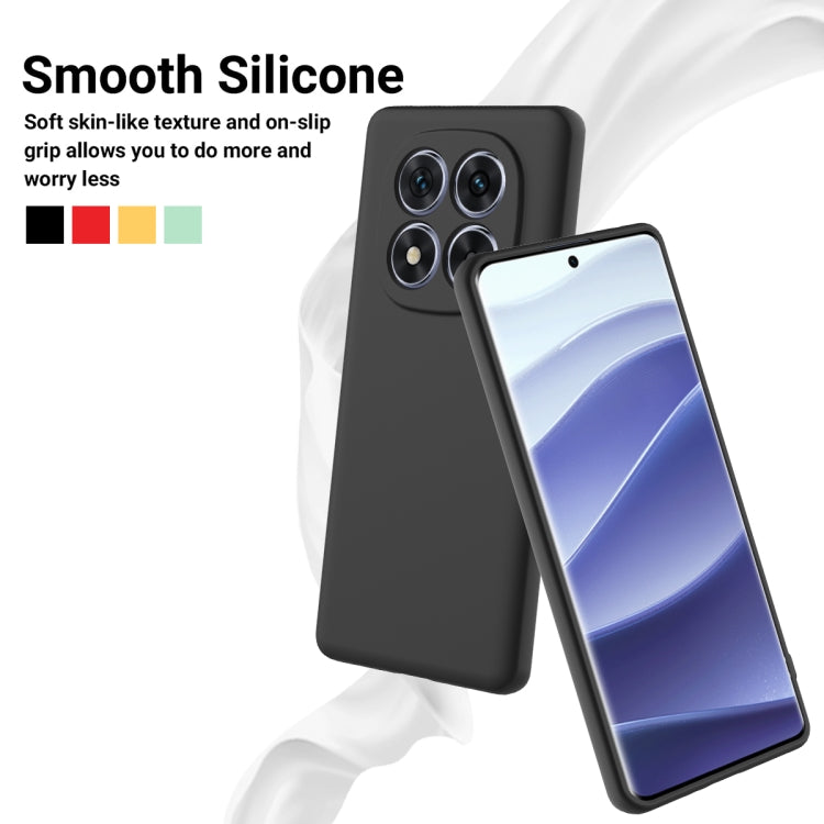 For Redmi Note 14 Pro 5G Solid Color Liquid Silicone Dropproof Full Coverage Phone Case