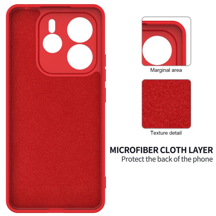 For Redmi Note 14 5G Global Solid Color Liquid Silicone Dropproof Full Coverage Phone Case
