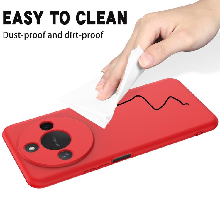 For Redmi Note 14 5G Global Solid Color Liquid Silicone Dropproof Full Coverage Phone Case