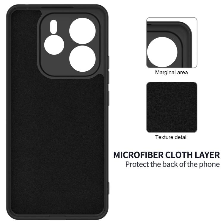 For Redmi Note 14 5G Global Solid Color Liquid Silicone Dropproof Full Coverage Phone Case