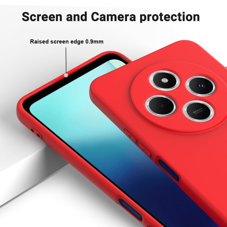 For Redmi A4 5G Solid Color Liquid Silicone Dropproof Full Coverage Phone Case