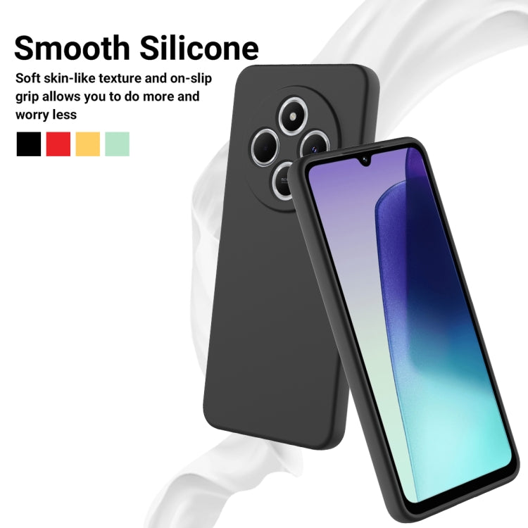 For Redmi A4 5G Solid Color Liquid Silicone Dropproof Full Coverage Phone Case
