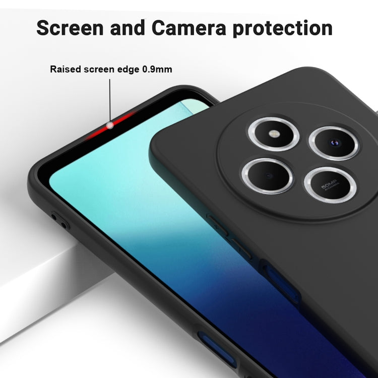 For Redmi A4 5G Solid Color Liquid Silicone Dropproof Full Coverage Phone Case