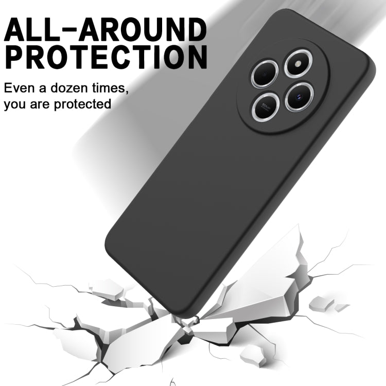 For Redmi A4 5G Solid Color Liquid Silicone Dropproof Full Coverage Phone Case