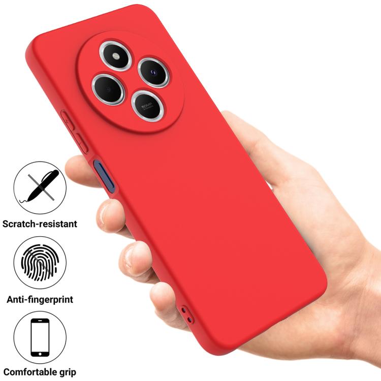 For Redmi A3 Pro Solid Color Liquid Silicone Dropproof Full Coverage Phone Case