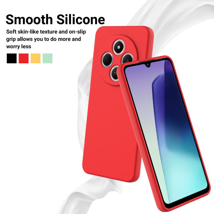 For Redmi A3 Pro Solid Color Liquid Silicone Dropproof Full Coverage Phone Case