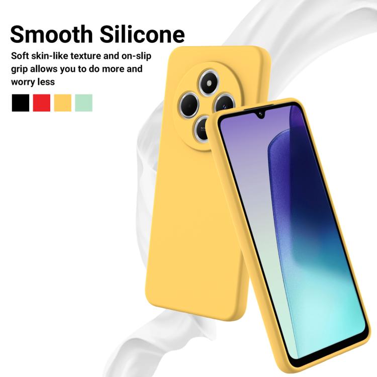 For Redmi A3 Pro Solid Color Liquid Silicone Dropproof Full Coverage Phone Case