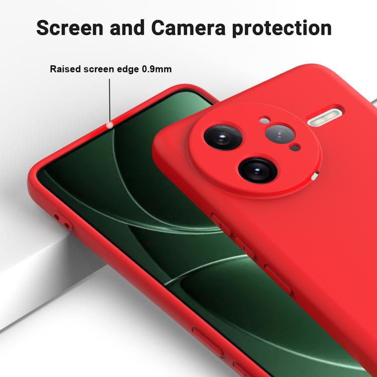 For Redmi K80 Pro Solid Color Liquid Silicone Dropproof Full Coverage Phone Case