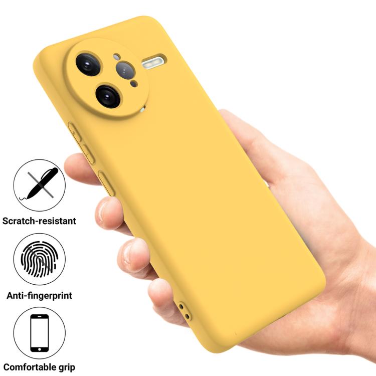 For Redmi K80 Pro Solid Color Liquid Silicone Dropproof Full Coverage Phone Case
