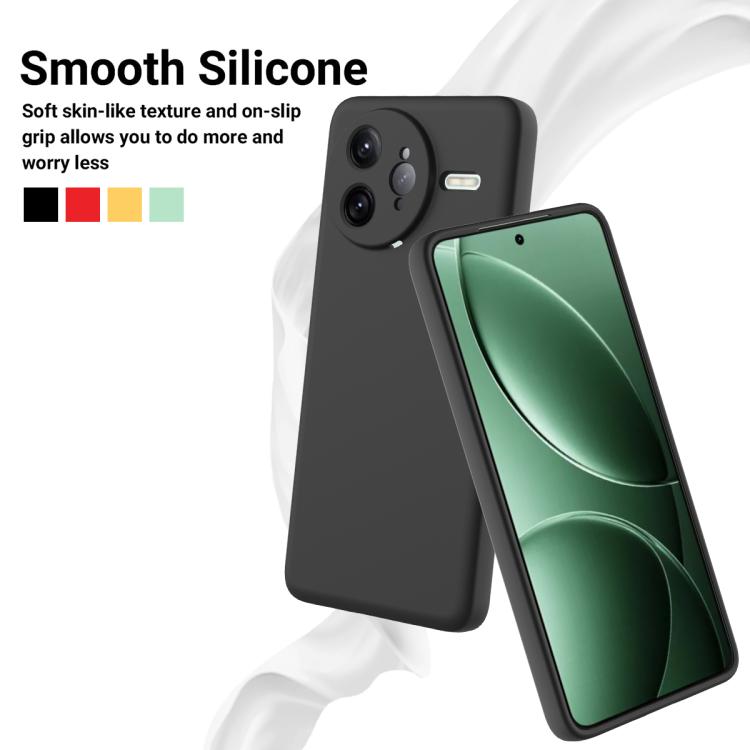 For Redmi K80 Pro Solid Color Liquid Silicone Dropproof Full Coverage Phone Case