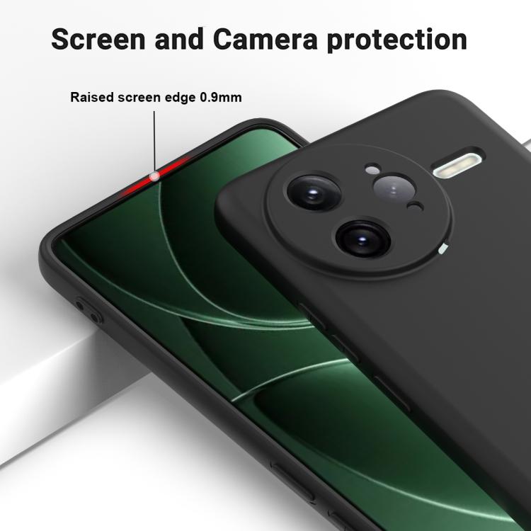 For Redmi K80 Pro Solid Color Liquid Silicone Dropproof Full Coverage Phone Case